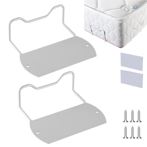 Matratzenstopper, um ein Verrutschen zu verhindern, Matratzenhalter aus Metall, 2 x Matratzenhalter, Anti-Bett-Verschiebungs-Matratzendichtungen, Bettstopper, um ein Verrutschen der von brooksnaji
