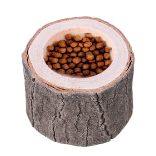 Schildkröte Wassernapf | Reptilien Futternapf - Natur Holz Design Futternapf Amphibien Lebensraum Zubehör Haustierbedarf für Bartagamen von brooksnaji