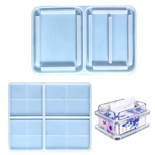 Tissue Box Form - Aufbewahrungsbox Für Epoxidharz, Silikonform, -Handwerk Kompatibel Tissue Box Form Silikonbox Form Tissue Container Epoxidharzform Home Storage Dekoration Geschenkwippe Schim von brooksnaji