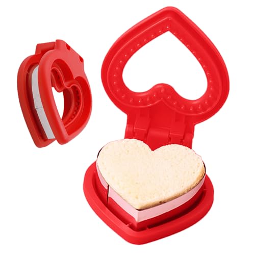 Toastschneider Modell - Brotpresse aus Edelstahl, Toastbrotform in Herzform | Keksteig, Frühstücksschlag zum Frühstück für die von brooksnaji