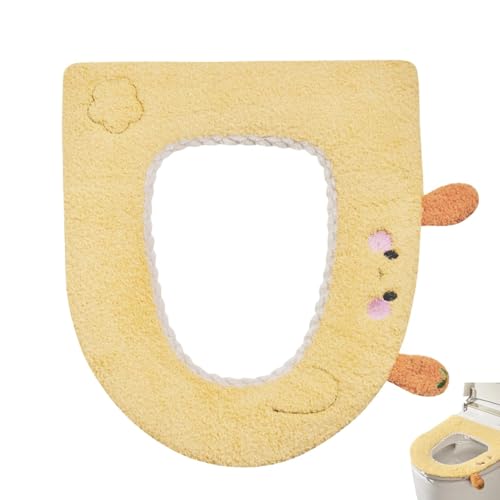 Toilettensitzbezug für Toilettensitz, Toilettensitzbezüge, kältebeständige weiche Toilettensitzkissen, mit Griffen für zu Hause, Toilettenzubehör, von brooksnaji