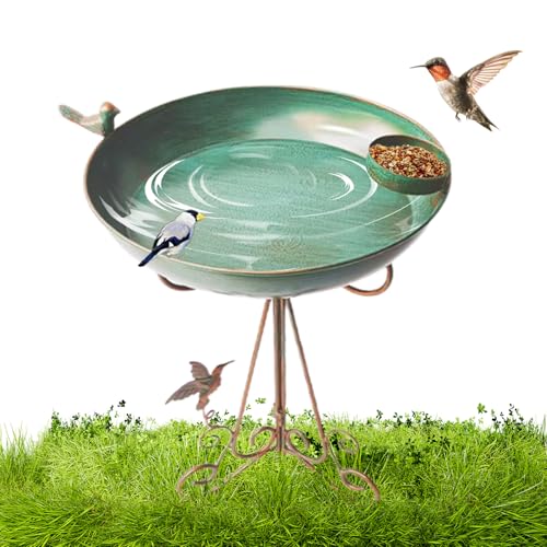 Vogelbad - Vogelbass Mit -Wasserplatte, Wetterfeste Badschale Im Freien | Ziervogelwassergerichte Perfekt Für Terrassen Und Hinterhöfe, Gartenzubehör, Die Eine Ruhige Zeit Genießen, Um Vögel A Vogelbad - Vogelbass Mit -Wasserplatte, Wetterfeste Badschale Im Freien | Ziervogelwassergerichte Perfekt Für Terrassen Und Hinterhöfe, Gartenzubehör, Die Eine Ruhige Zeit Genießen, Um Vögel A von brooksnaji