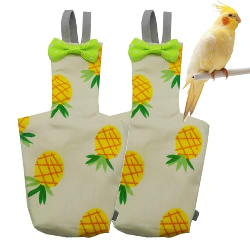 Vogelwindeln - Waschbare Papageienkleidung, Leckere Tierwindeln | Einstellbare Wiederverwendbare Windeln Für Blockgiede Cockatiel Monk papagi, Weiche Stoffwildes Für Macaw Pigeon Lovebird, Komfortabl von brooksnaji
