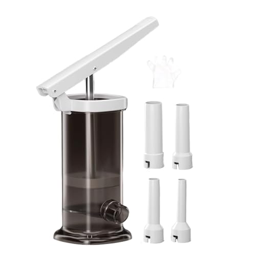 Wurst -Stuffer -Maschine - Manueller Wursthersteller, Hochleistungswurst -Füllwerkzeug | Edelstahl -Fleisch -Stuffers Mit Mehreren Düsen, Große Handgemachte Hausgemachte Würste Füllstoff Für Die Heimk von brooksnaji