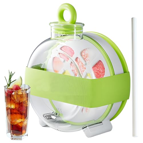 brooksnaji Eiswürfel Flasche - 300ml 0.3 Liter Auslaufsicherer Tragbarer Eisbecher Mit Trinkhalm | Praktisches Gadget Für Getränke Unterwegs, Camping, Reisen Und Sommer von brooksnaji