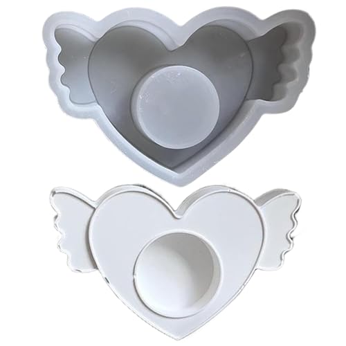 brooksnaji Silikonform in Herzform – Desktop-Ornament-Silikonform | Kreative Silikonform für Kunsthandwerk Werkzeuge, antihaftbeschichtete Kerzenhalterform für Kerzen, Basteln brooksnaji Silikonform in Herzform – Desktop-Ornament-Silikonform | Kreative Silikonform für Kunsthandwerk Werkzeuge, antihaftbeschichtete Kerzenhalterform für Kerzen, Basteln von brooksnaji