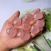 1 Pc Mini Rose Quartz Heart Shaped Healing Stones, Pink Gemstone Hearts Stones, Reiki Healing, Crystal Gifts, Christmas Gift von brosscrystal