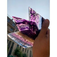 1Pc Fluorite Diamond Rhombus Crystal With Stand - Vibrant Energy Balancing, Perfect For Meditation, Healing Gift Idea von brosscrystal