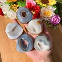 1Pc Natural Polished Geode Druzy Agate Quartz Stone Tower Points Crystal Carving Home Decor Healing Chakra Energy Mom Gifts von brosscrystal