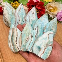 3.3"+ Hemimorphite Freeform - Natural Crystal Art With Blue-White Energy, Zen Meditation Altar, Self-Cleansing Healing Stone von brosscrystal