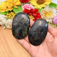 Astrophyllite Polished Palm Stone, Arfvedsonite Worry Healing Crystal For Home Decor, Perfect Housewarming Gift Her von brosscrystal