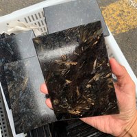 Astrophyllite Square Slab - Golden & Blue Starburst Crystal Plate With Metallic Sheen, Healing Stone Display Stand, Collector's Gift Astrophyllite Square Slab - Golden & Blue Starburst Crystal Plate With Metallic Sheen, Healing Stone Display Stand, Collector's Gift von brosscrystal