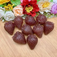 Exquisite 1.5" Strawberry Quartz Crystal Carving - Eye-Catching Home Decor, Memorable Housewarming Gift, Must-Have For Lovers von brosscrystal