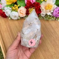 Exquisite Crystal in Flower Agate Flame Free Form, Ideal For Spiritual Practices, Beautiful Gifts Nature Lovers Christmas Gift Exquisite Crystal in Flower Agate Flame Free Form, Ideal For Spiritual Practices, Beautiful Gifts Nature Lovers Christmas Gift von brosscrystal
