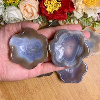 Handmade Agate Flower Bowl, Polishing Crystal Bowl, Decoration, Gift，crystal Healing, Christmas Gift von brosscrystal