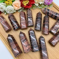 Healing Red Snowflake Obsidian Jasper Crystal, 8.5cm Polished Stone For Home Decor, Ideal Wellness Gift, Christmas Gift von brosscrystal