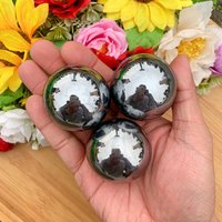 Polished 5cm Silver Terahertz Sphere - Crystal Ball Healing With Stand, Ideal Housewarming Gift, Christmas Gift von brosscrystal