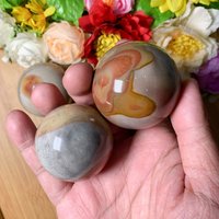 Polychrome Jasper Sphere, Desert Crystal Root Chakra, Stone, Beautiful Ethically Sourced Crystals von brosscrystal