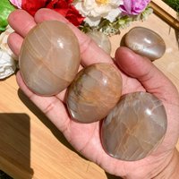 Quality Polished Sweet Peach Moonstone Palm Stones, Orange Pocket Stone, Worry Women Crystal, Healing Crystal, Gifts Quality Polished Sweet Peach Moonstone Palm Stones, Orange Pocket Stone, Worry Women Crystal, Healing Crystal, Gifts von brosscrystal