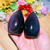 Rainbow Obsidian Polished Free Form, Unique Healing Crystal For Meditation & Home Decor, Perfect Gift Wellness Lovers Father's Day von brosscrystal