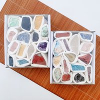 Raw Crystal Set - Specimens-Healing & Chakra Protection, Handcrafted Gift Box For Home Decor Housewarming Present von brosscrystal