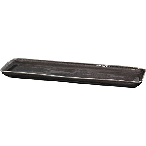 Broste Copenhagen Nordic Coal Servierplatte 12,5x35cm, Anthrazit von broste Copenhagen