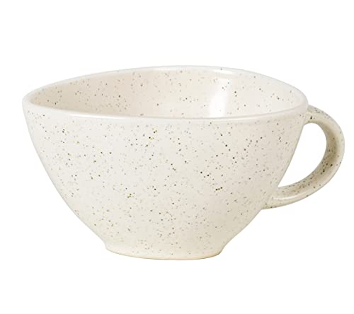 Broste Copenhagen Nordic Vanilla Sauciere aus Steingut, spülmaschinenfest, mikrowellengeeignet, Maße: 14,5 x 12,5 x 7,8 cm, 14533443, Creme von broste Copenhagen