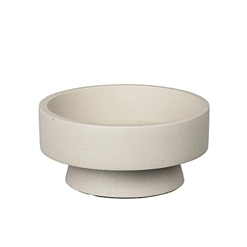 Broste Copenhagen Anker Kerzenständer aus Aluminium in der Farbe Sand, Maße: 10cm x 10cm x 4cm, 71177631 von broste Copenhagen