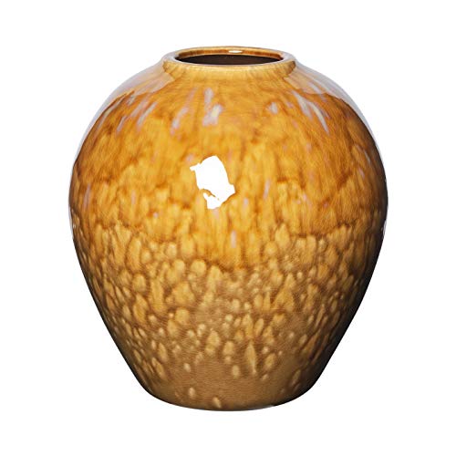 Broste Copenhagen Ingrid Vase aus Keramik, in der Farbe: Apple Cinnamon, Maße: 24 x 25,5 cm, 14463237 von broste Copenhagen