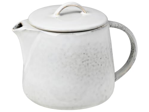 Broste Copenhagen Nordic Sand Teekanne, Steinzeug, 11,6cm, Creme von broste Copenhagen