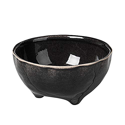 Nordic Coal Schale L mit Füßen 11 cm von broste Copenhagen