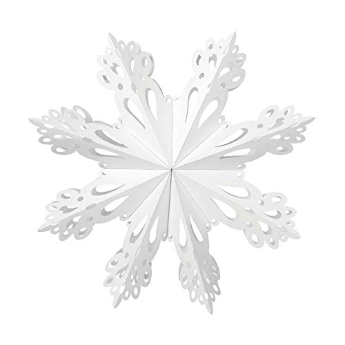 broste Copenhagen - Dekostern - 'Snowflake' - Papier - weiß - Ø 76 cm - Größe XL von broste Copenhagen