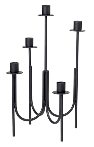 broste Copenhagen Farri Leuchter, schwarz, 36cm von broste Copenhagen