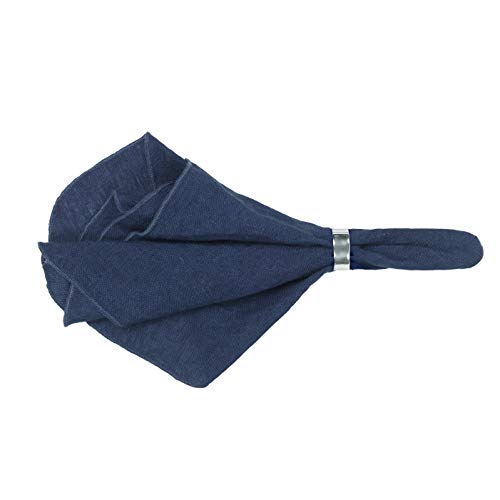 broste Copenhagen Gracie Serviette aus Leinen in der Farbe Insignia Blue, Maße: 45cm x 45cm, 71210086 von broste Copenhagen