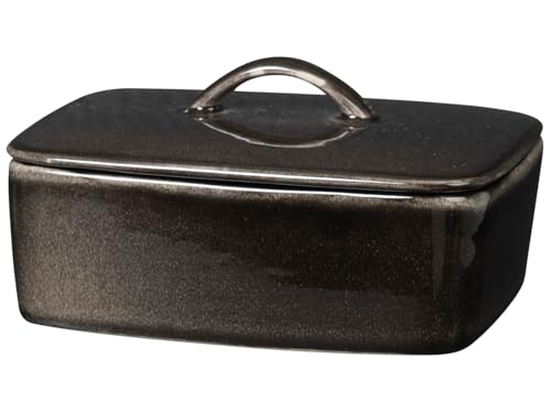 broste Copenhagen Nordic Coal Butterdose, 14cm von broste Copenhagen