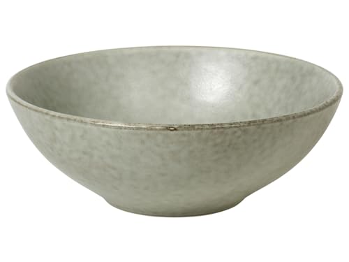 Broste Copenhagen Nordic Marsh Schale in der Farbe Light Dusty Green aus reaktiv glasiertem Steingut, 17cm, 14533497 von broste Copenhagen