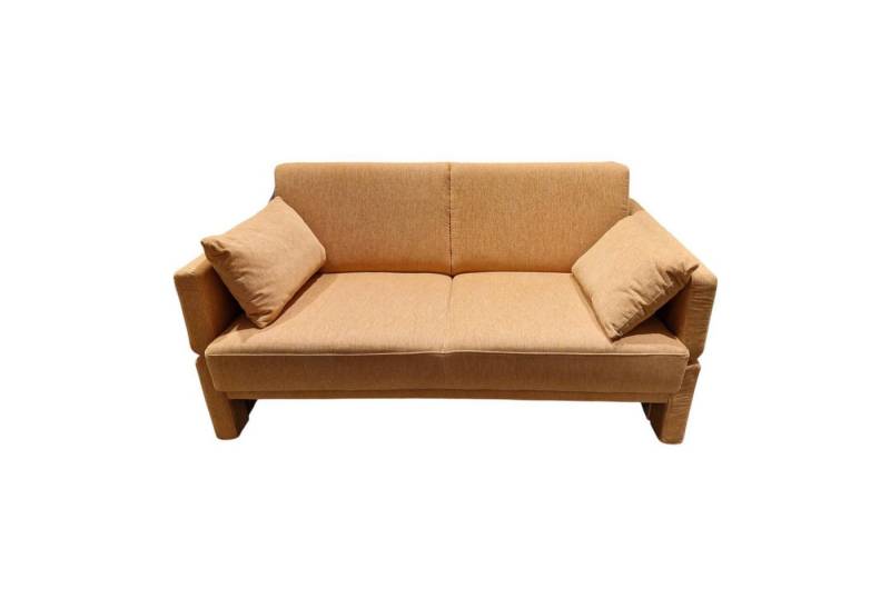 brühl & sippold 2-Sitzer Schlafsofa Cara 145 2B Stoff 2065 55 Orange Füße Mit Stoff Bezogen von brühl & sippold
