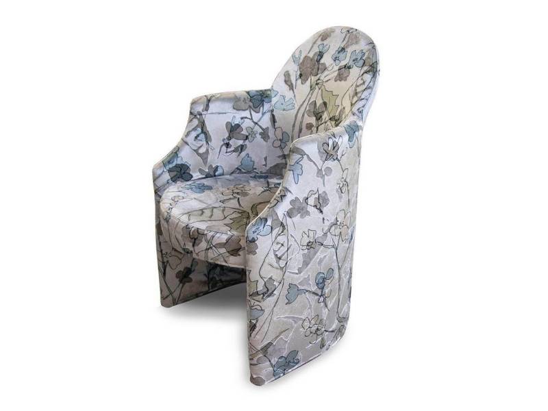 brühl & sippold Cocktailsessel Sessel Armand Stoff 8001 45 Weiß Gemustert von brühl & sippold
