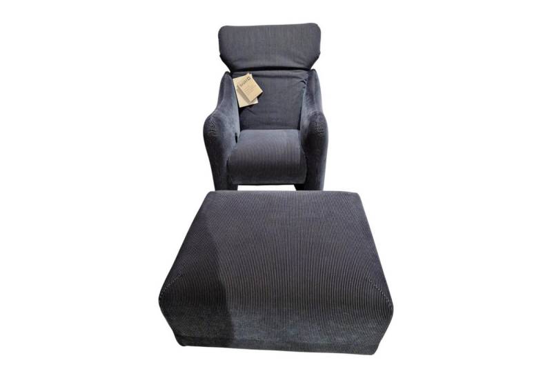 brühl & sippold Relaxsessel Sessel Bongo Bay Stoff 4490 0069 Blau Neigungsverstellbar Mit Hocker von brühl & sippold