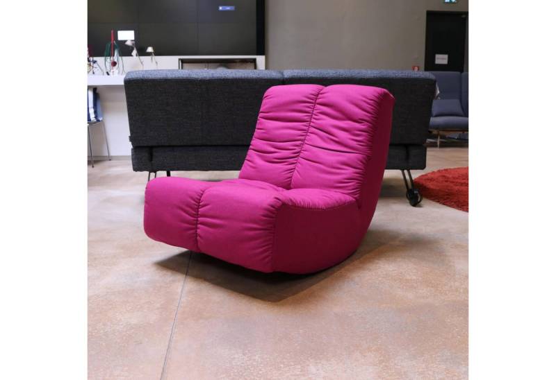 brühl & sippold Relaxsessel Sessel Lucky 1 Basic Rocking Chair Stoff Wollfilz Zyklam von brühl & sippold