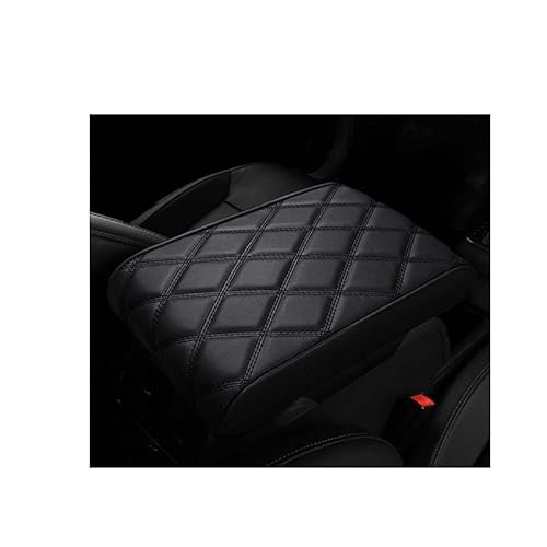 bsapp Autos Leder Armlehnenkissen, für VW Golf 8 GTI GTD GTE 2020-2024 Car Armrest Box Pad Leather wasserdichte Center Konsole Abdeckung Armlehne Box Matte,A von bsapp
