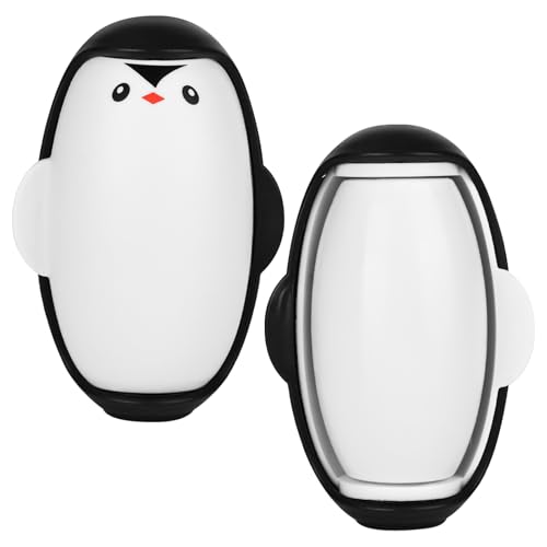 2 Stück Pinguin Fusselrolle Wiederverwendbar Abwaschbar, Fusselrolle Tierhaare, Reusable Lint Roller, Fusselrolle Kleidung, Tragbarer Klebriger Haarrollerball für Kleidung und Tierhaare von bssmmai