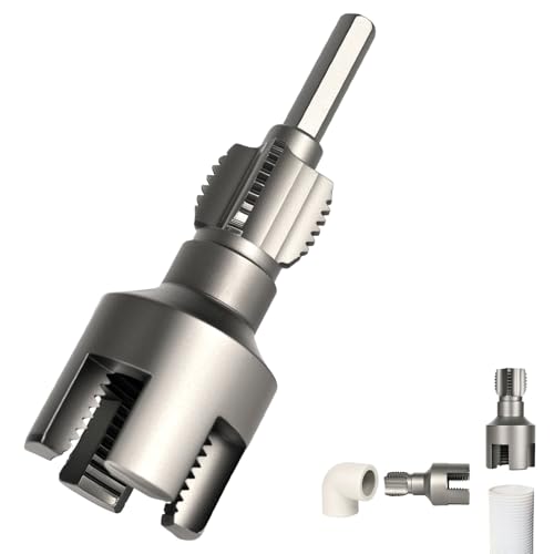 bssmmai Rohrgewindeschneidwerkzeug, Rohrgewindeschneider, 2 in 1 Innen- und Außenrohrgewindewerkzeug für PVC/PPR-Rohre Kunststoffrohre 3/4" von bssmmai