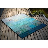 Moderne Ocean Quilt Patchworkdecke von btaylorquilts