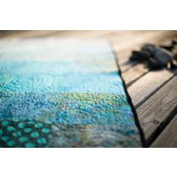 Ocean Blues Moderne Handgefertigte Quilt - Größe Wählen Auf Bestellung Hergestellt von btaylorquilts