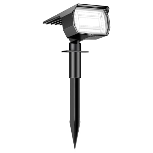 Btfarm 1 Stück Solarstrahler für Außen Garten, 72 LED Solarlampen für Außen IP65 Wasserdicht Solar Strahler Gartenleuchten, Solarleuchten für Rasen Auffahrt Gehweg Patio Baum, Kaltweiß von btfarm