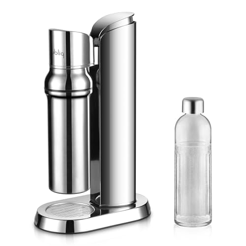 bubliq Glass Carbonator – Wassersprudler aus Edelstahl mit 1 l Glasflasche, minimalistisches Design, Edelstahl Finish bubliq Glass Carbonator – Wassersprudler aus Edelstahl mit 1 l Glasflasche, minimalistisches Design, Edelstahl Finish von bubliq