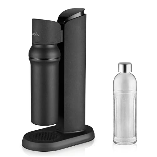 bubliq glass carbonator, Wassersprudler aus Edelstahl mit 1 l Glasflasche, minimalistisches Design, Mattschwarz Finish bubliq glass carbonator, Wassersprudler aus Edelstahl mit 1 l Glasflasche, minimalistisches Design, Mattschwarz Finish von bubliq