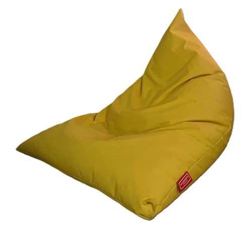buddyboys - Bean Bag Sitzsack Yellow Gelb XXL Gaming Sessel Lounge Pug Chill Relax Chair Sofa (ohne Füllung) von buddyboys