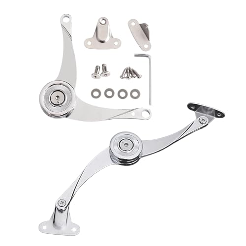 2pcs Heavy Duty Deckelstütze Scharniere Weiche Klappscharnier Für Möbelküchenschrank Schrankgarderobe Schrank Aufenthalt Klappscharniere von budebuse